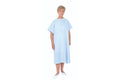 Patient Gowns with Tie Back - Blue